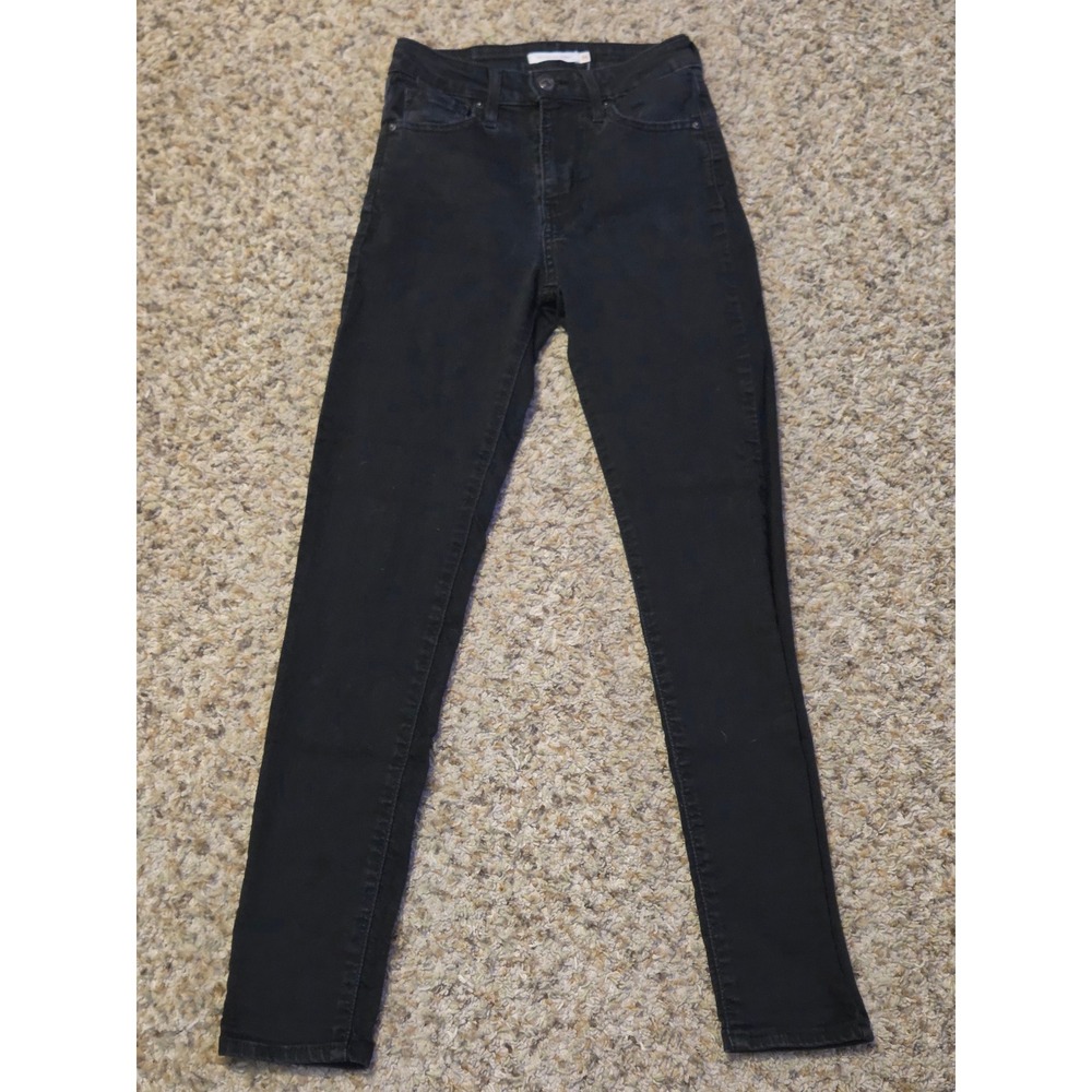 Levi 721 High Rise Skinny‎ Jeans Women's Size 26 Black